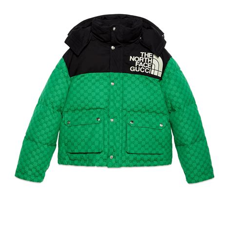 gucci green army jacket|north face Gucci jacket green.